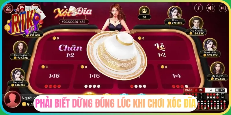 Chơi xóc đĩa live Rikvip, anh em cần bình tĩnh
