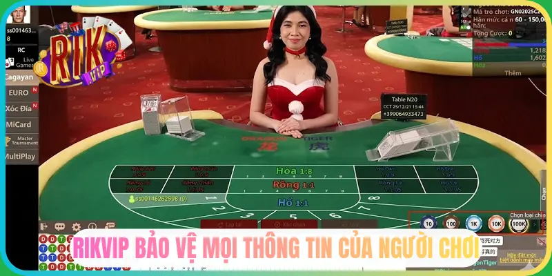 Rikvip bảo mật thông tin của người chơi